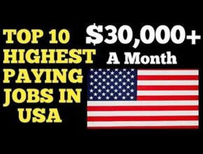 USA Top 10 High-Paying Jobs